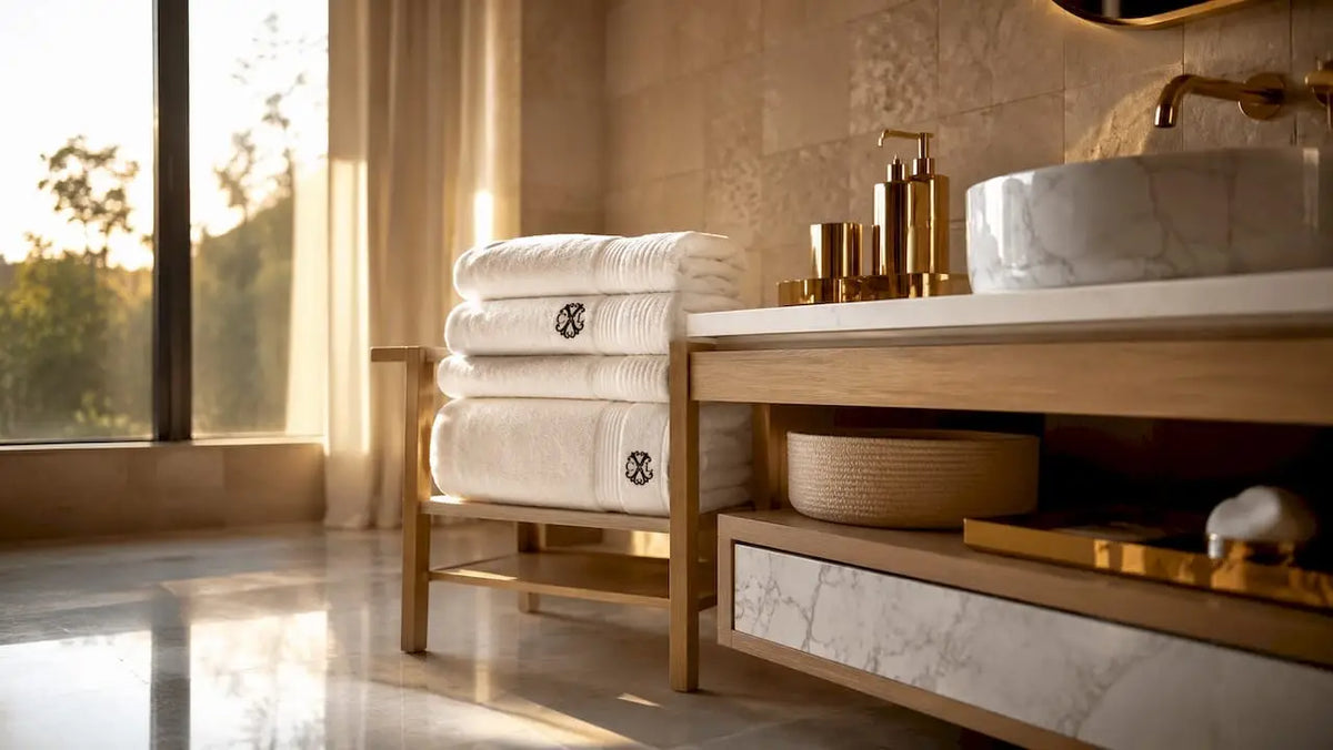 Linge blanc en salle de bain : rôle et conseils