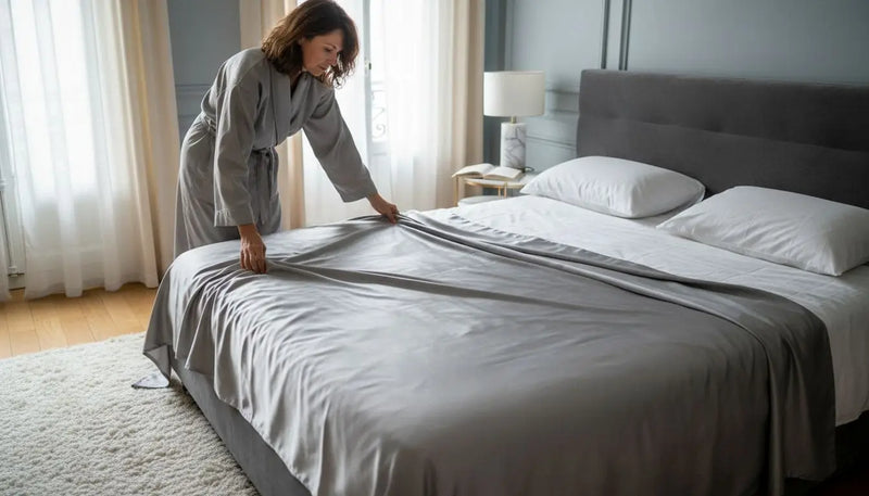 Qu'est-ce qu'un drap en satin : luxe et confort révélés