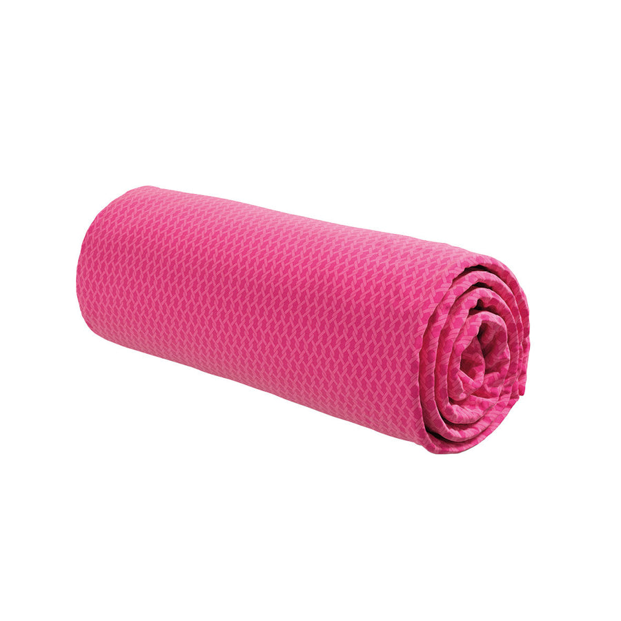 Fitted sheet cotton satin - Garden Micro Fuchsia