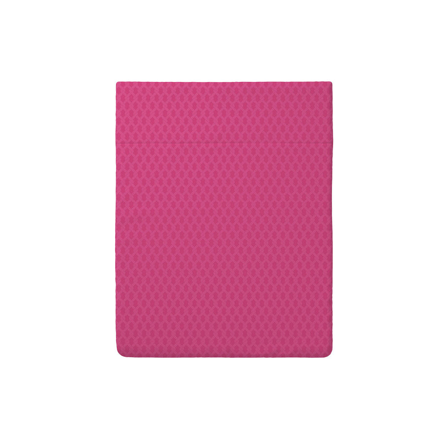 Flat sheet cotton satin - Garden Micro Fuchsia
