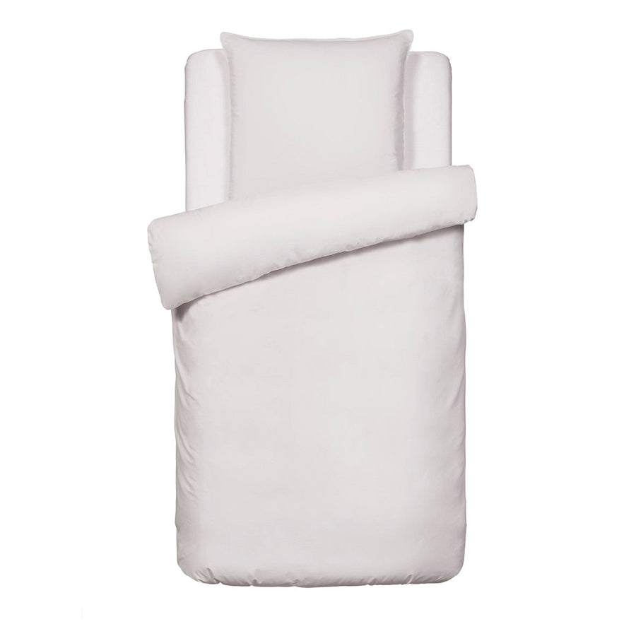 Housse de couette + taie(s) d'oreiller satin de coton - Taupe