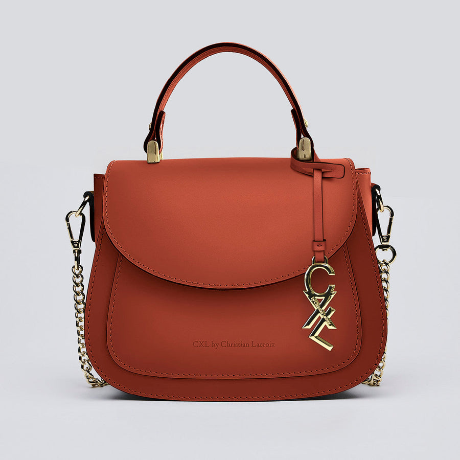 Petit sac à main Haussmann en cuir de veau italien