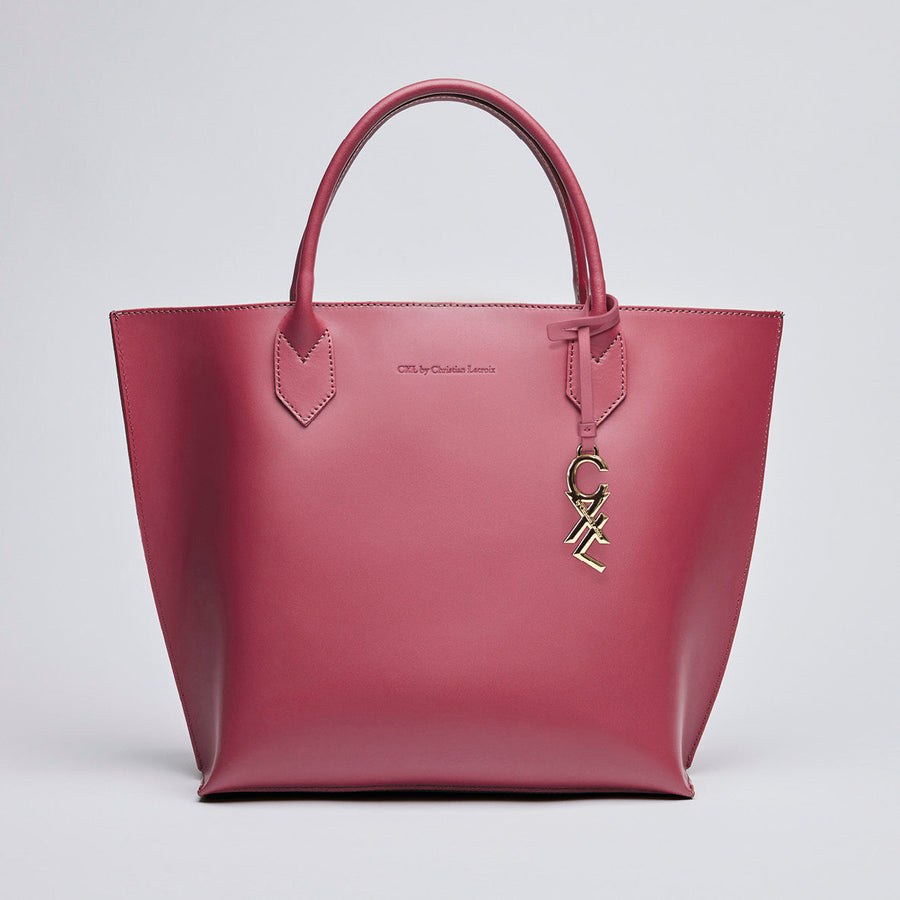 Sac cabas George V en cuir de veau italien avec pochette amovible