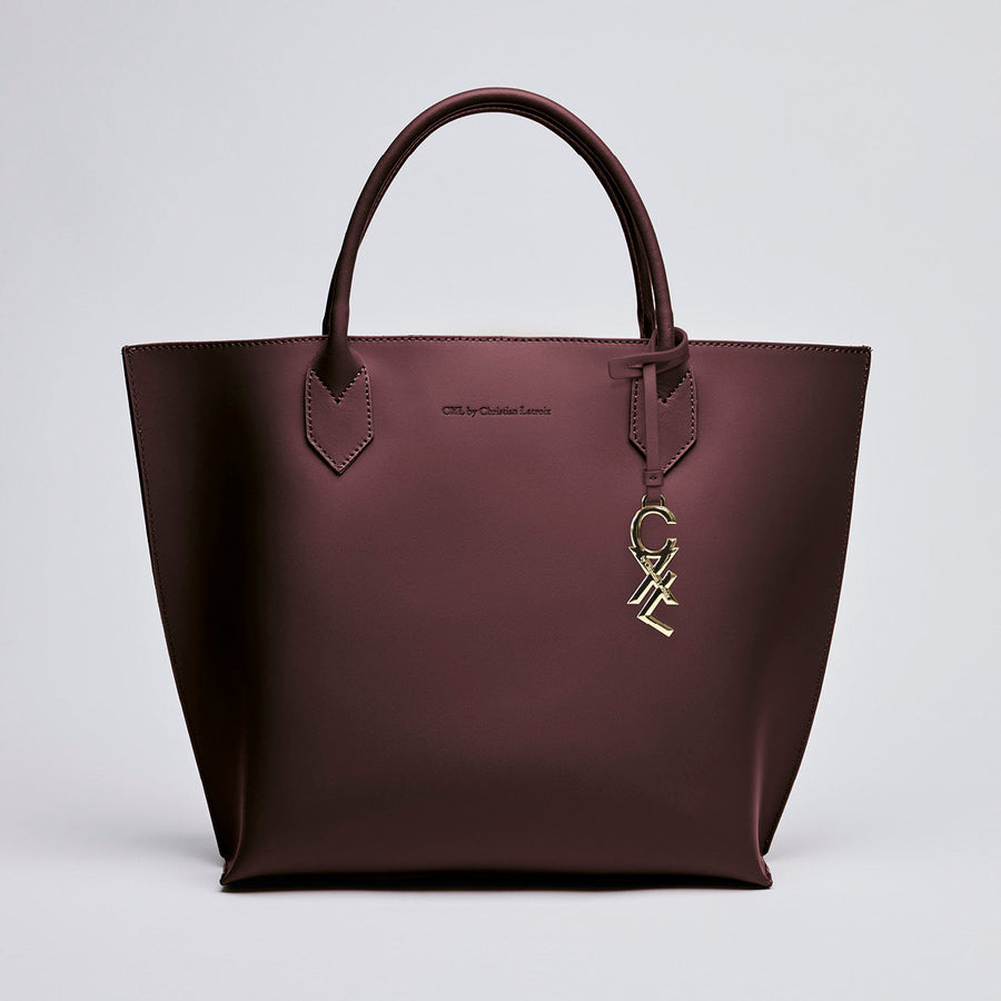 Sac cabas George V en cuir de veau italien avec pochette amovible