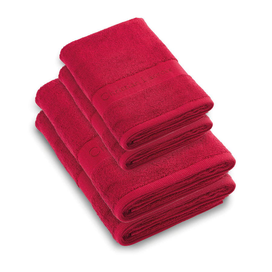 SET DE 2 SERVIETTES ET 2 DRAPS DE BAIN