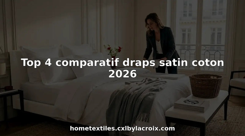 Top 4 comparatif draps satin coton 2026