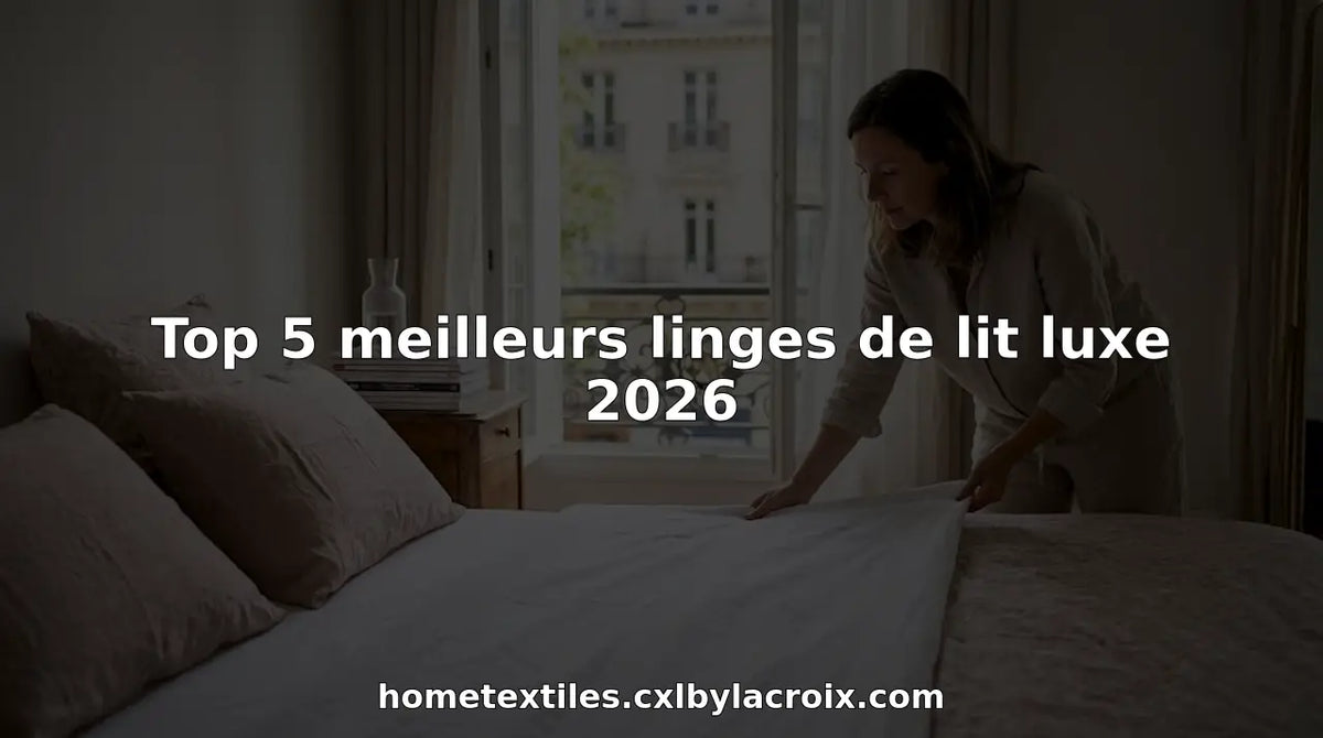 Top 5 meilleurs linges de lit luxe 2026