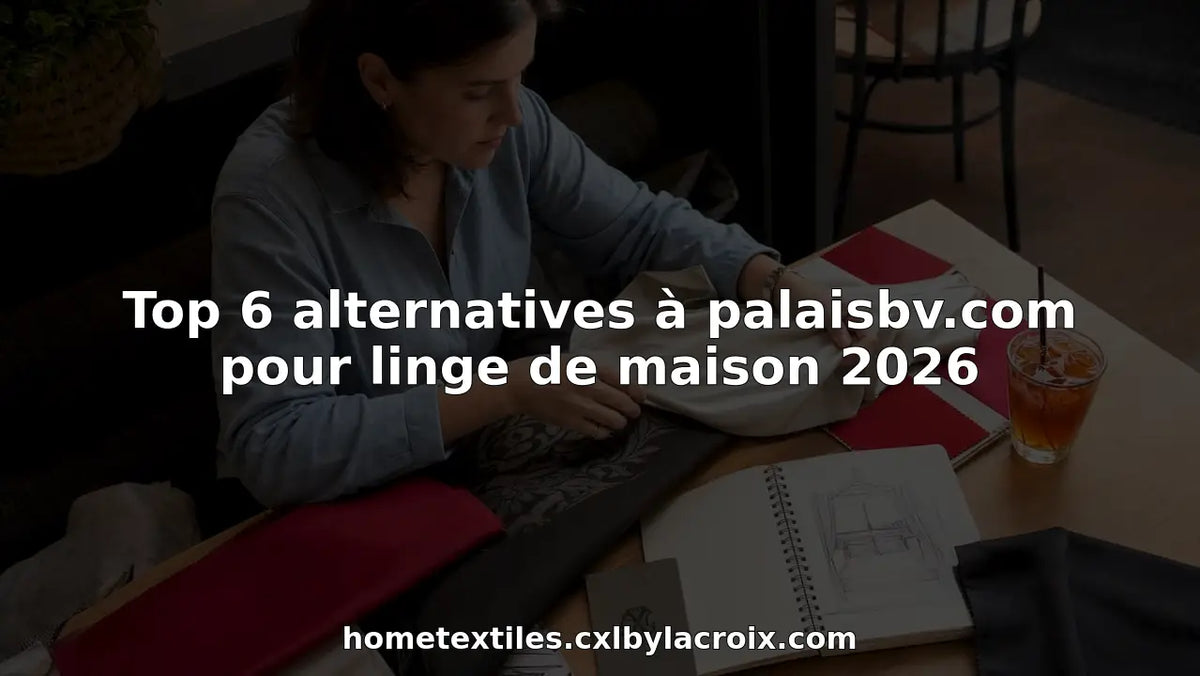 Top 6 alternatives à palaisbv.com pour linge de maison 2026