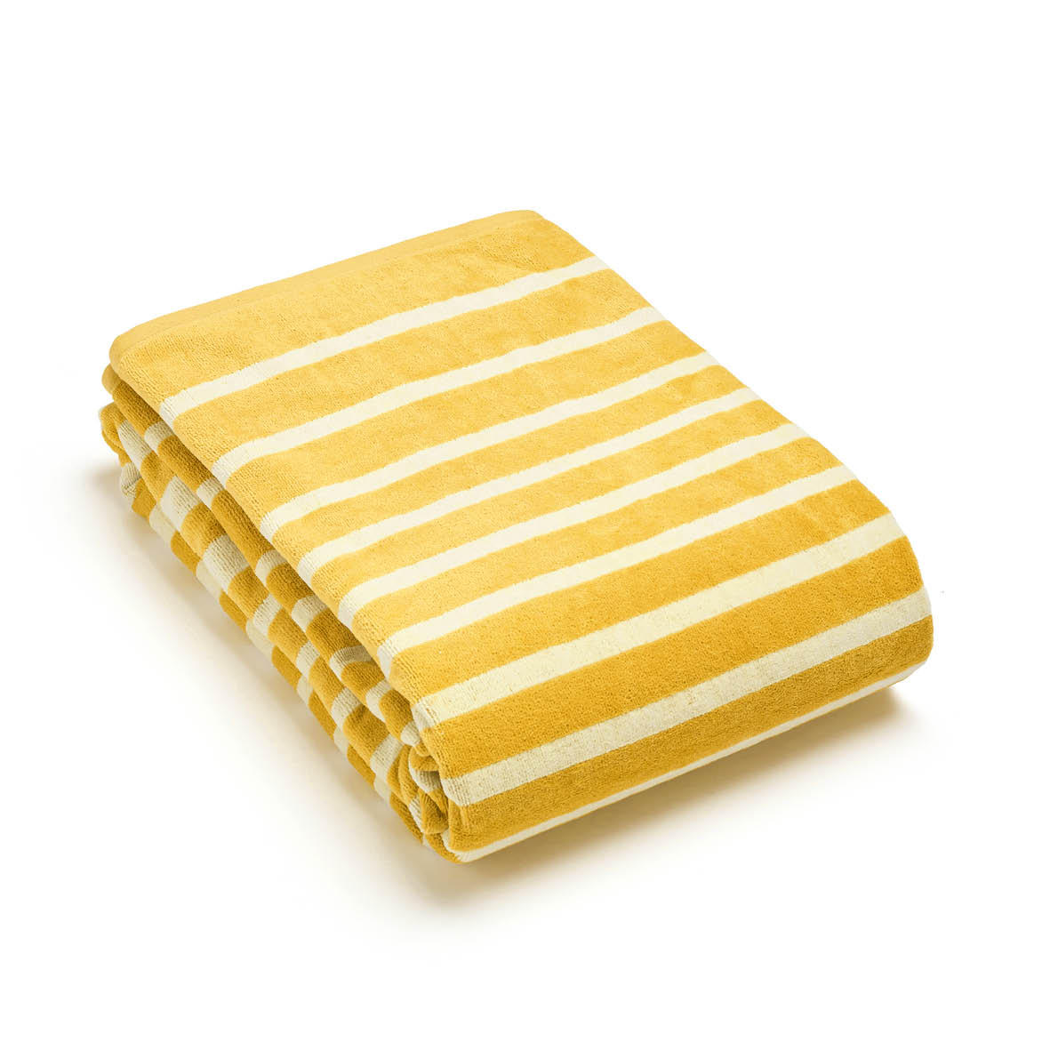 Beach towel Ambre Yellow - 90 x 180 cm