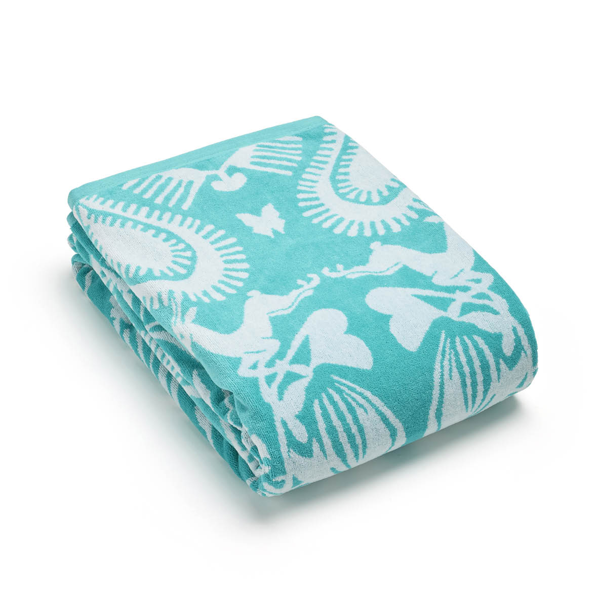 Beach towel Love Stories Turquoise - 90 x 180 cm