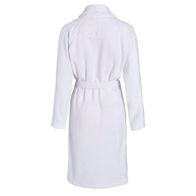 Bathrobe with shawl collar - White