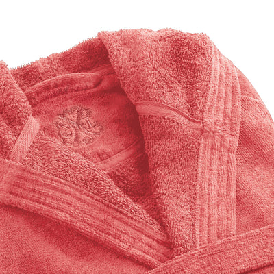 Hooded bathrobe - Hibiscus Pink 