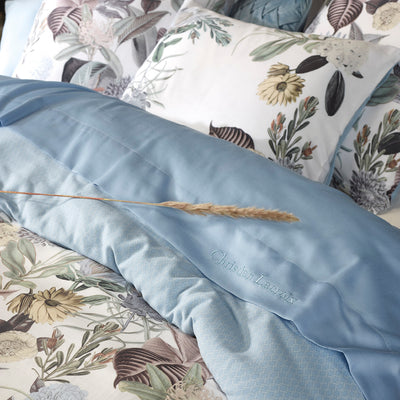 DUVET COVER + PILLOWCASE(S) GARDEN - Light Blue