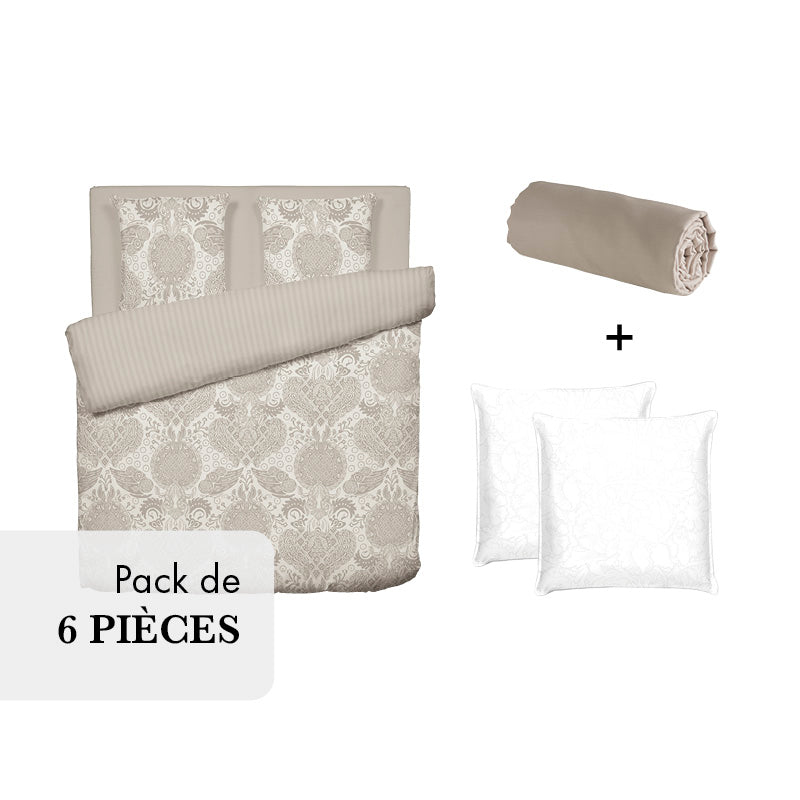 Pack Douce Nuit - Arles Taupe - CXL by Christian Lacroix Maison