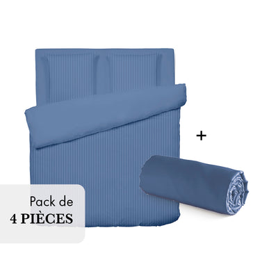 Pack L'essentiel - Rayures tissé Bleu - CXL by Christian Lacroix Maison