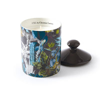 Bougie parfumée en pot de porcelaine - Zanzibar Gris foncé - Poudre de saffran - durée de combustion 65h - 315 g - CXL by Christian Lacroix Maison