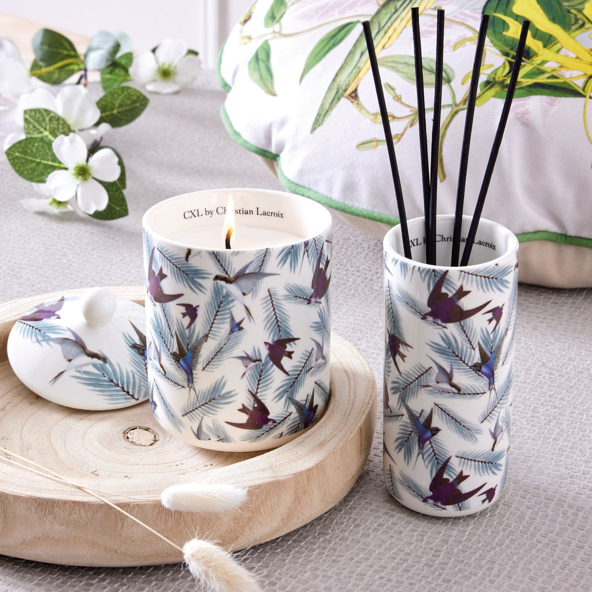 Diffuseur en porcelaine - Birds Blanc - Jasmin & Ylang - 100 ml - CXL by Christian Lacroix Maison