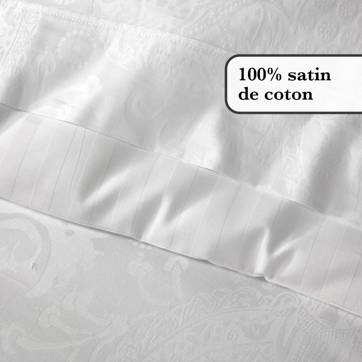 Drap-housse bébé - Arles Blanc - CXL by Christian Lacroix Maison