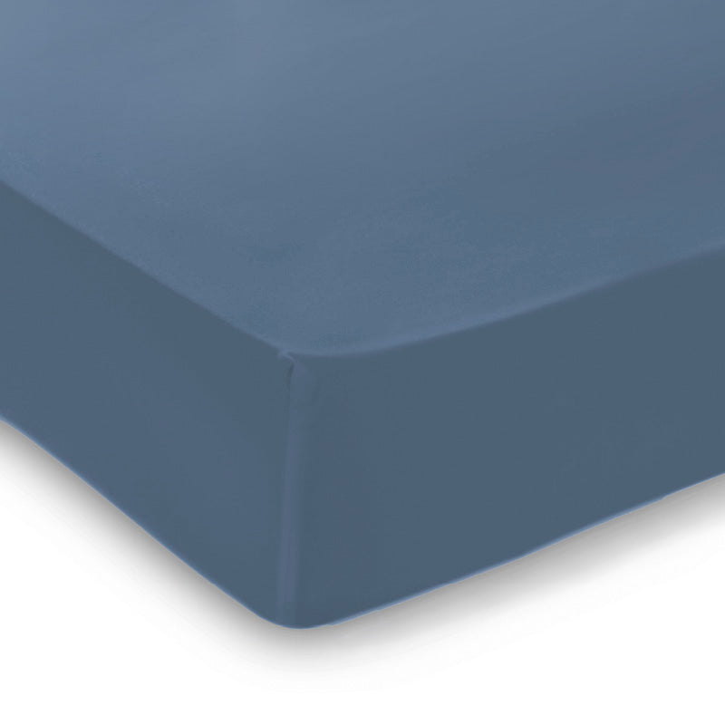 Drap-housse satin de coton - Bleu - CXL by Christian Lacroix Maison