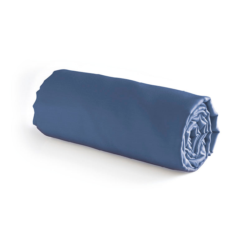 Drap-housse satin de coton - Bleu - CXL by Christian Lacroix Maison