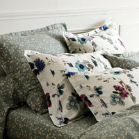 Drap-housse satin de coton - Botanique Vert - CXL by Christian Lacroix Maison