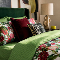 Drap-housse satin de coton - Garden Micro vert