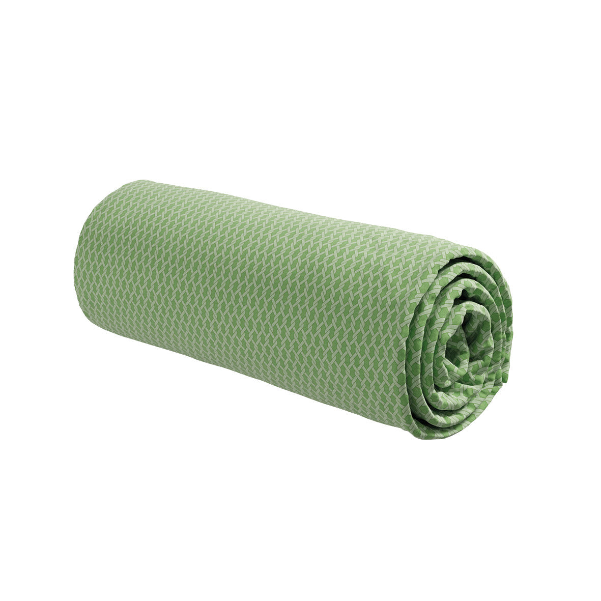 Drap-housse satin de coton - Garden Micro vert - 80 x 200 cm