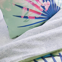 Drap-housse satin de coton - Mistral vert - CXL by Christian Lacroix Maison
