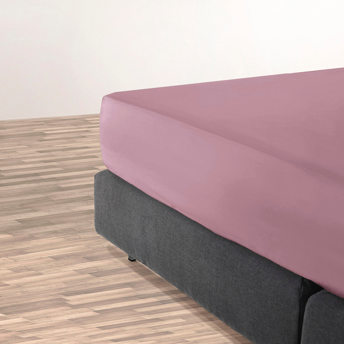 Drap-housse satin de coton - Uni Rose - CXL by Christian Lacroix Maison