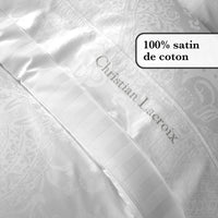 Drap plat bébé - tissé Jacquard - Arles Blanc - CXL by Christian Lacroix Maison