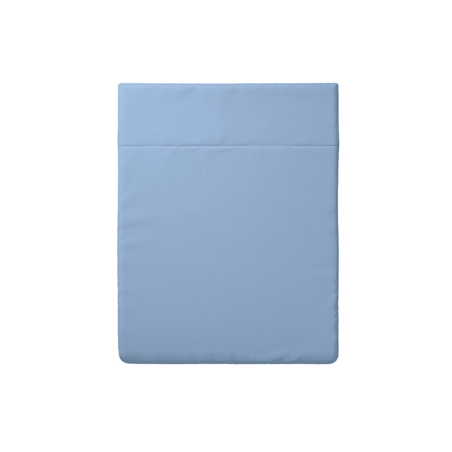 Flaches Laken Baumwollsatin - Hellblau
