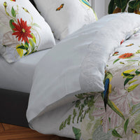 Drap plat satin de coton - Gris perle - CXL by Christian Lacroix Maison