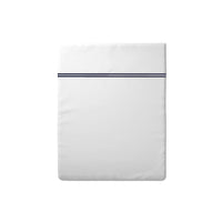 Drap plat satin de coton - Nîmes Bleu foncé / Blanc - CXL by Christian Lacroix Maison