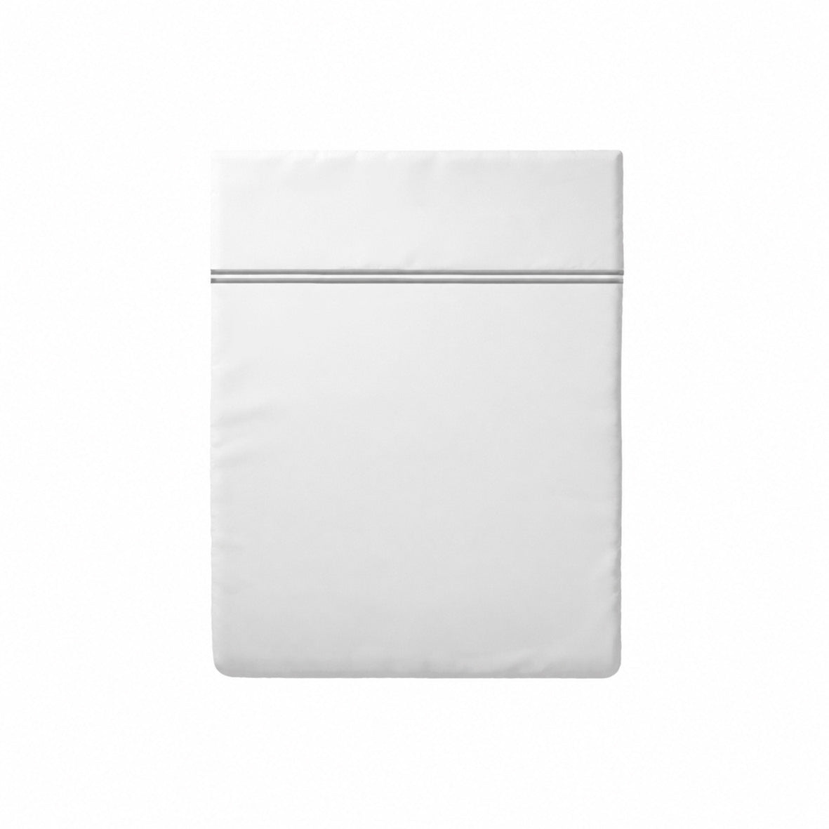 Drap plat satin de coton - Nîmes Gris / Blanc - CXL by Christian Lacroix Maison