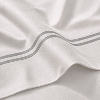 Drap plat satin de coton - Nîmes Gris / Blanc - CXL by Christian Lacroix Maison