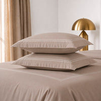 Drap plat satin de coton - Nîmes Taupe / Taupe - CXL by Christian Lacroix Maison