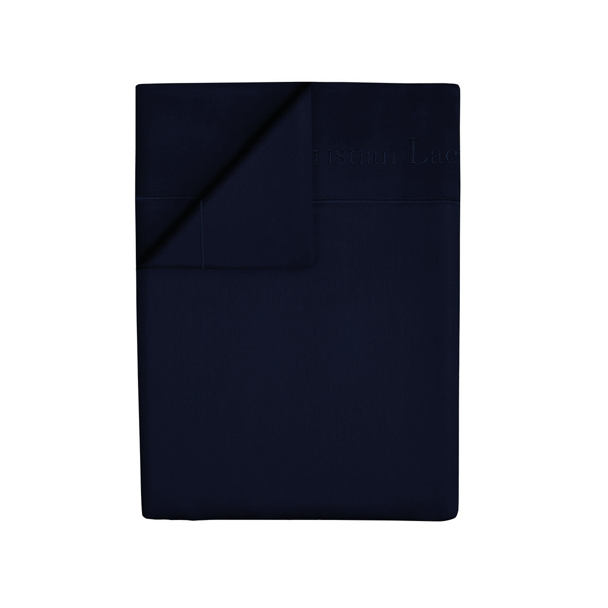 Drap plat satin de coton - Uni 1 baratta Bleu 11