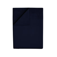 Drap plat satin de coton - Uni 1 baratta Bleu 11