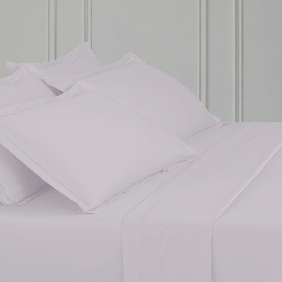 Drap plat satin de coton - Uni 1 baratta Gris 01