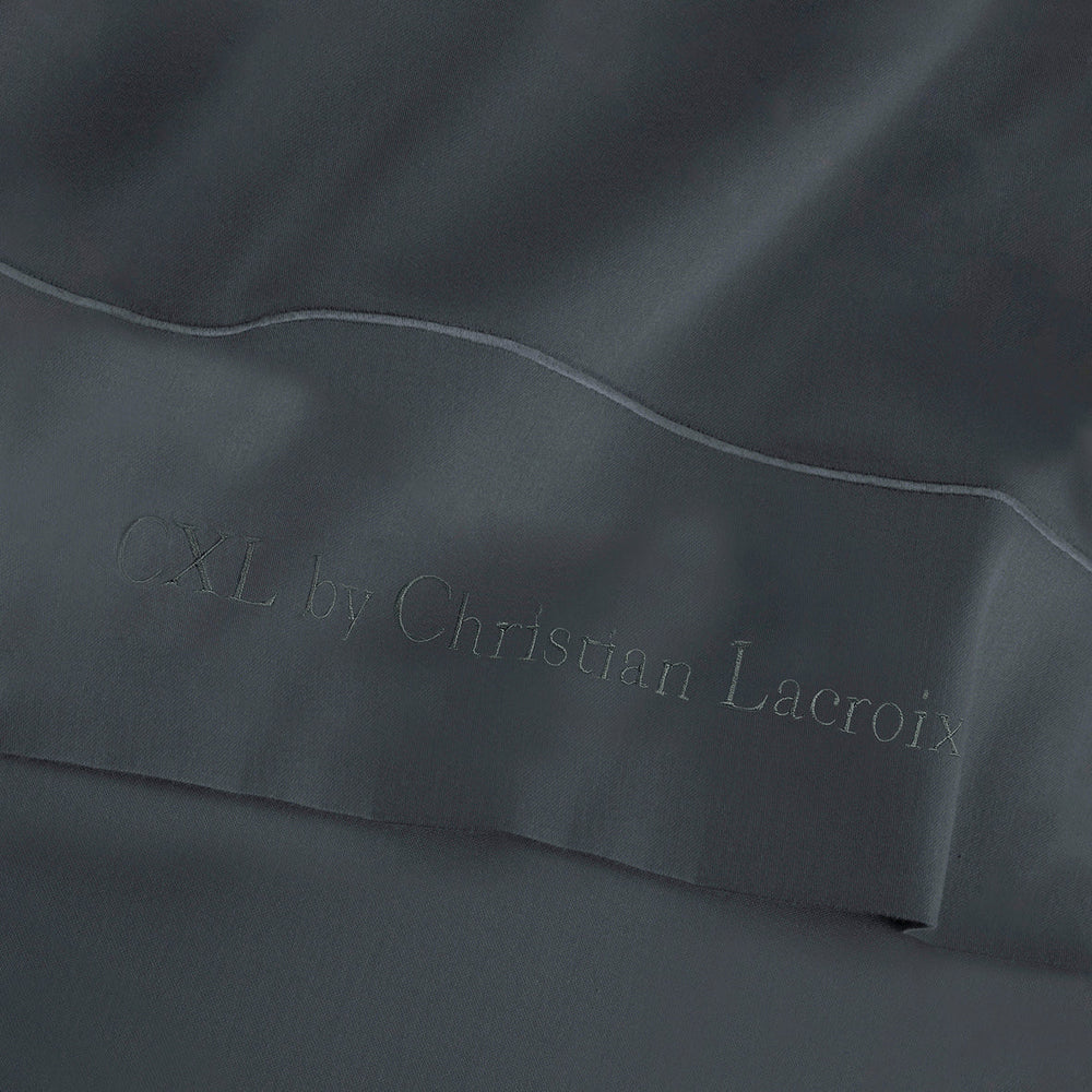 Drap plat satin de coton - Uni 1 baratta Gris 02