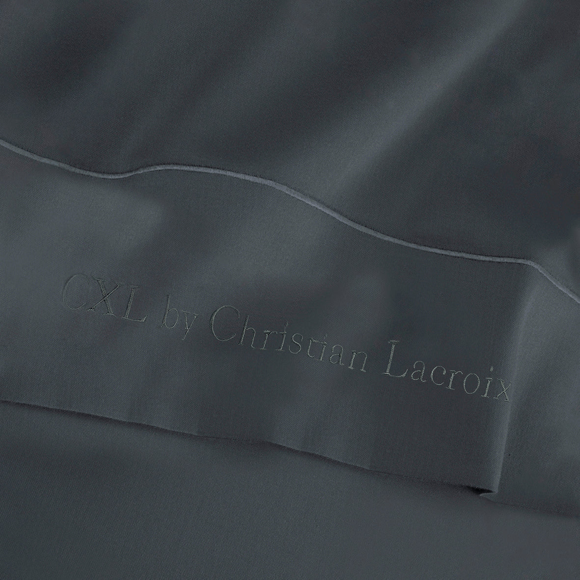 Drap plat satin de coton - Uni 1 baratta Gris 02