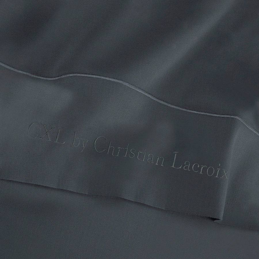 Drap plat satin de coton - Uni 1 baratta Gris 02