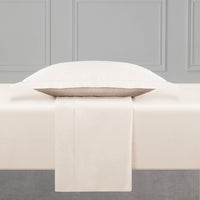 Drap plat satin de coton - Uni 1 baratta Taupe 02