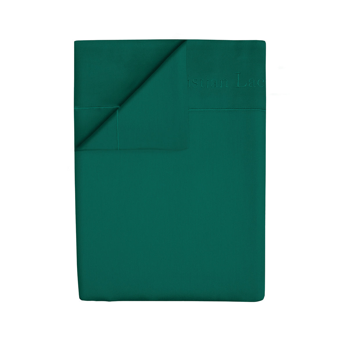 Drap plat satin de coton - Uni 1 baratta Vert 02