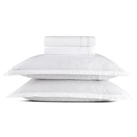 Ensemble de draps : drap-housse, drap plat, taie(s) d'oreiller en satin de coton - tissé Jacquard - dessin Love Stories Blanc - CXL by Christian Lacroix Maison