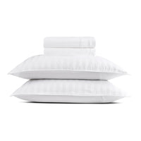 Ensemble de draps  : drap-housse, drap plat, taie(s) d'oreiller en satin de coton - tisse Jacquard - Blanc - CXL by Christian Lacroix Maison