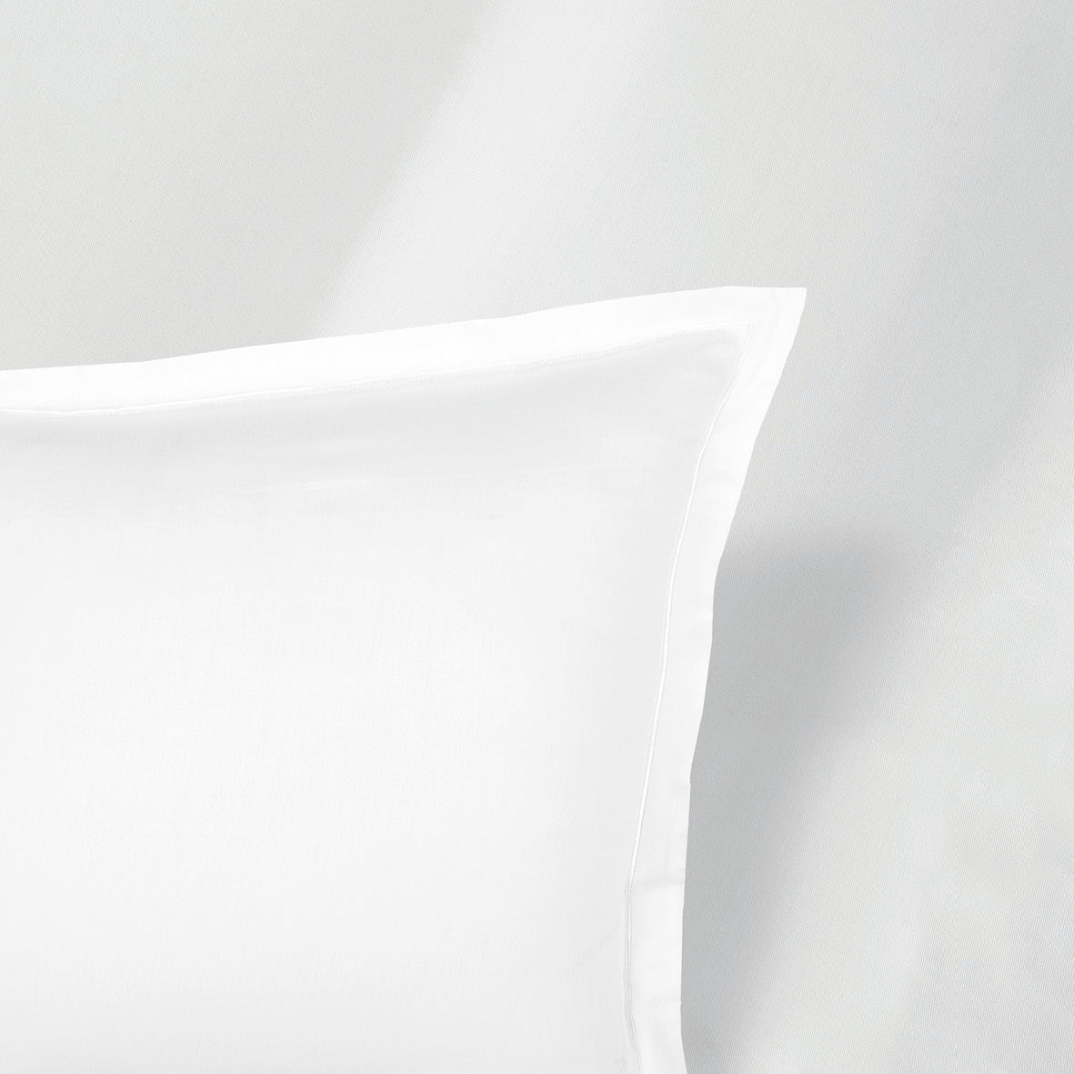 Ensemble de draps satin de coton - Uni 1 baratta Blanc 01