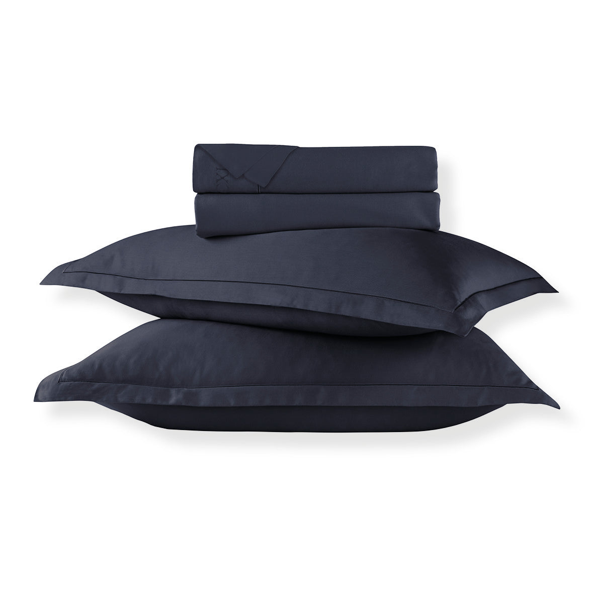 Ensemble de draps satin de coton - Uni 1 baratta Bleu 07