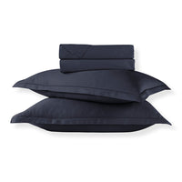 Ensemble de draps satin de coton - Uni 1 baratta Bleu 07