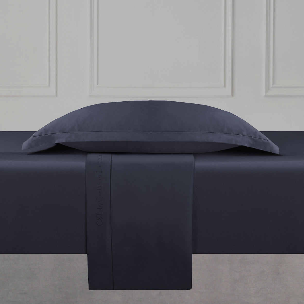 Ensemble de draps satin de coton - Uni 1 baratta Bleu 07